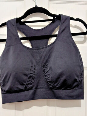 truekind Seamless Racerback Sports Bra Black 2XL